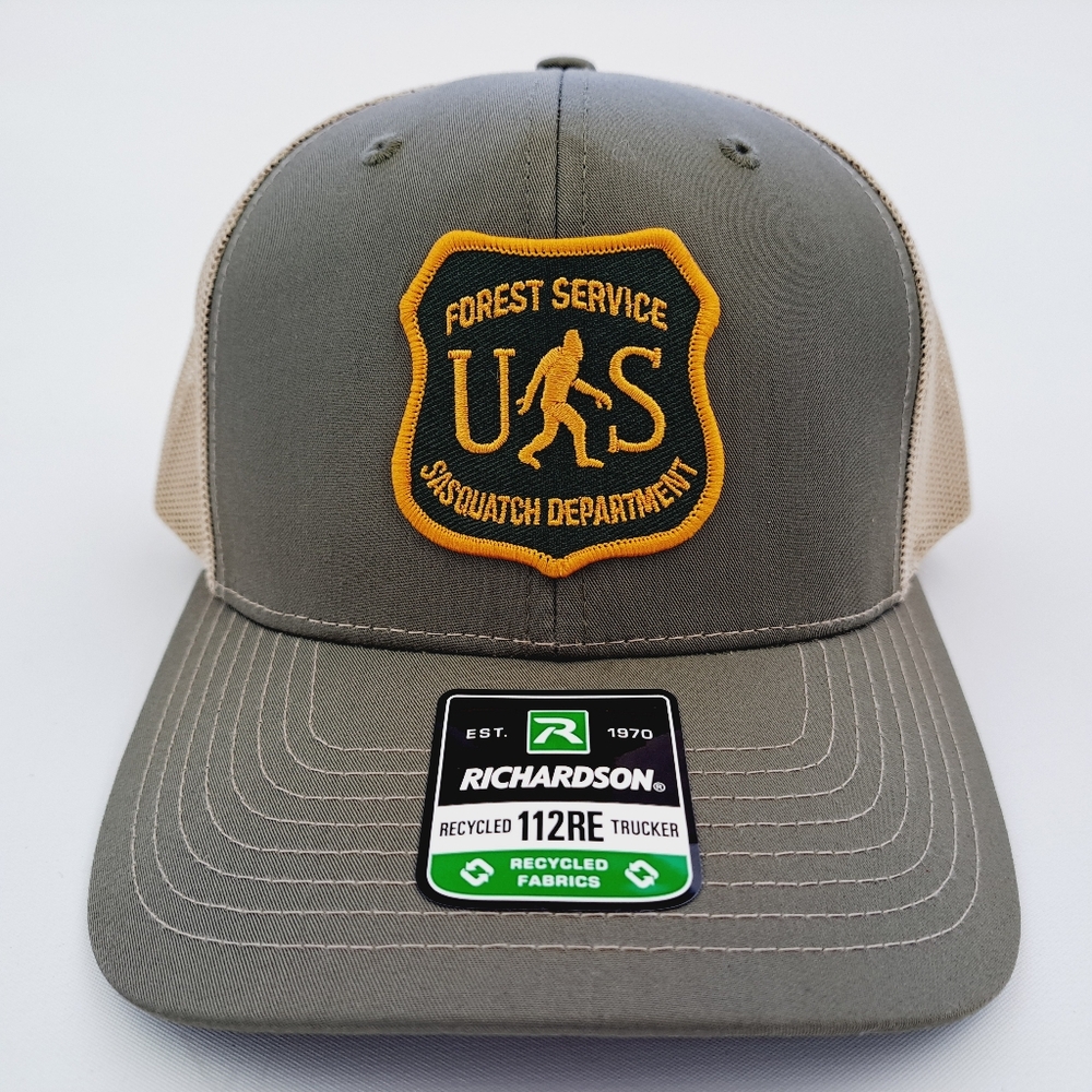 Forest Service Sasquatch Divsion Richardson 112 Trucker Cap Hat Mesh Snapback